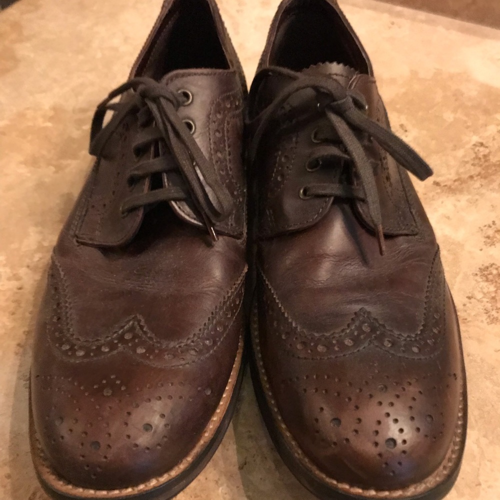 Men’s work leather oxfords